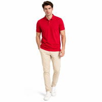 Baverre by Hassenda - Denver Kaos Polo Polos Pria Unisex Berkerah Lengan Pendek Merah VPG81207MRH