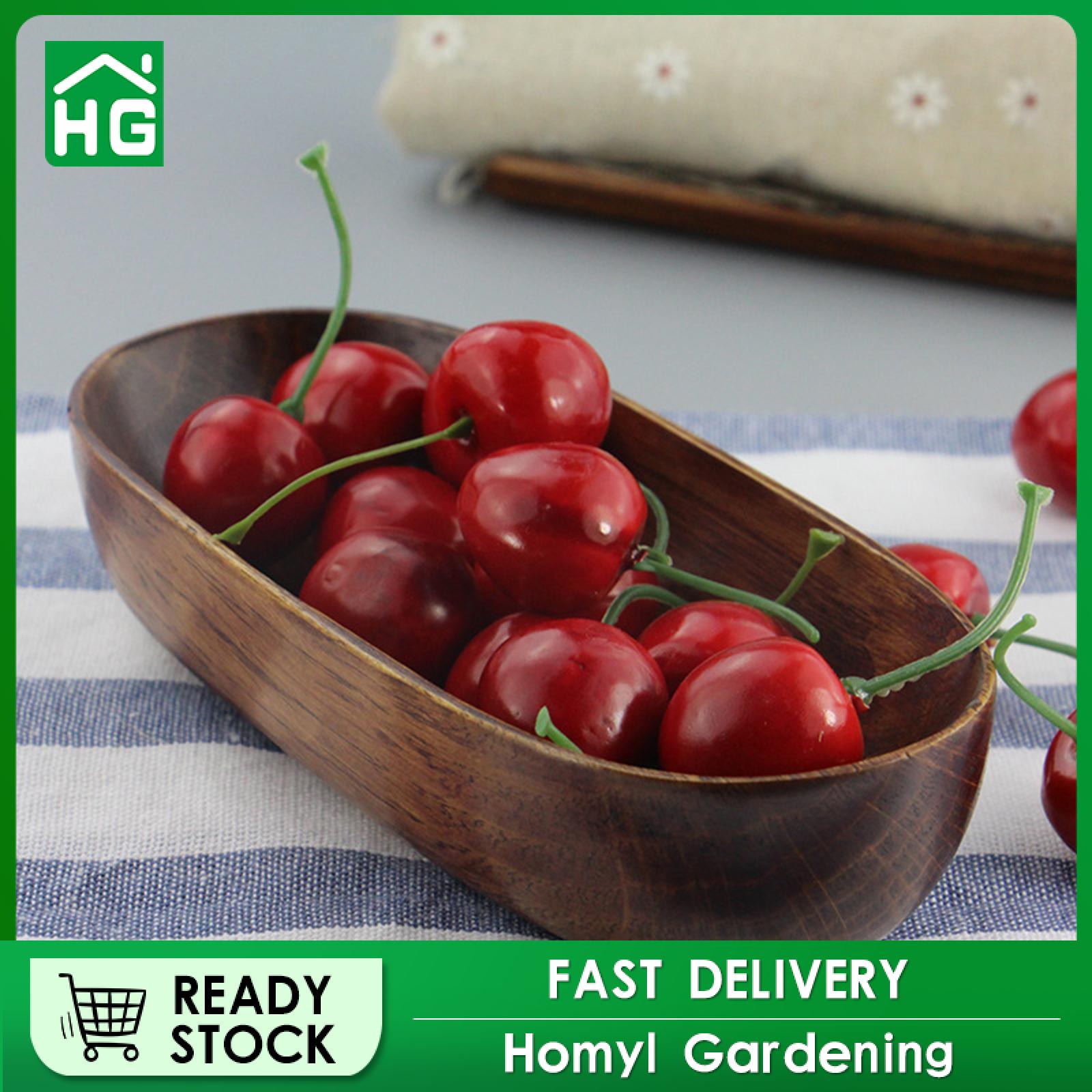 Homyl gỗ Khay phục vụ bánh trái cây tấm hộ gia đình di động tái sử dụng trái cây sấy khô tấm nhật bản Khay phục vụ