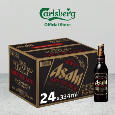 Asahi Super Dry Black Beer 334ml 24s Pint Bottle