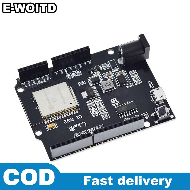 E-WOITD 1pcs D1 R32 ESP32 ban phát triển Bluetooth phong phú mở rộng pins cho IOT DIY dự án cho wemos Giá 147,408 Đồng*Miễn phí vận chuyển