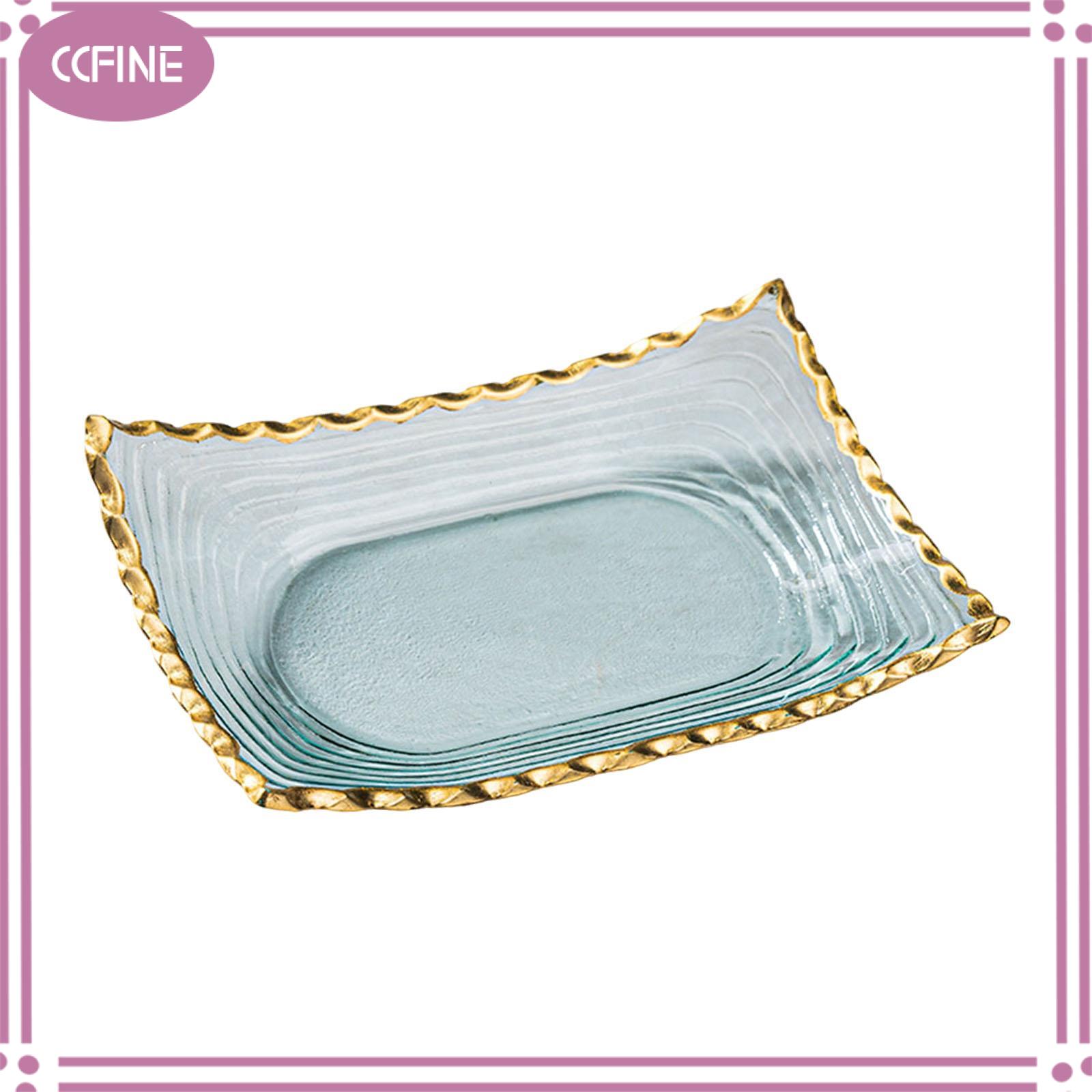 Ccfine bát trái cây Thủy Tinh món tráng miệng hiển thị đứng thanh lịch Khay phục vụ tiệc trà món ăn cho ăn uống Countertop văn phòng trang trí phòng khách