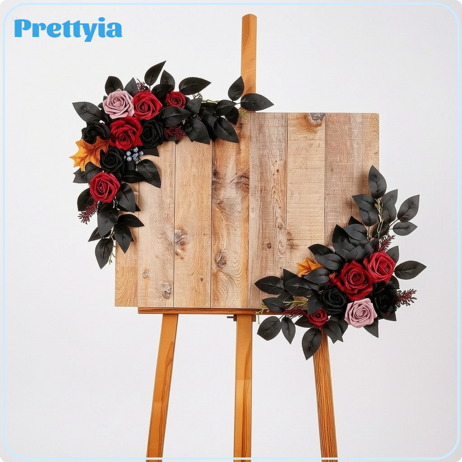 Prettyia 2 Pieces Easy to Install Artificial Flower Swags with Zip Ties Moody Artificial Flower Swag Reusable Floral Arrangements Handmade for Halloween Parties ราคา 2,679 บาท*ส่งฟรี