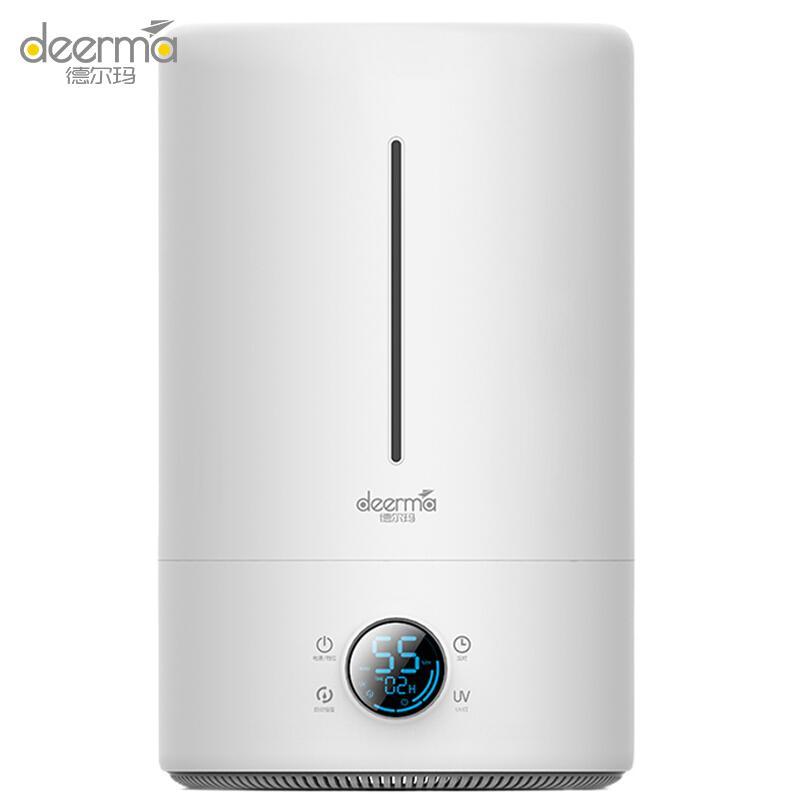Deerma F628S 5L High Capacity Humidifier/ Touch with Temperature Display/ UV Light for Sterilization/ SG Plug/ Up to 6 Months SG Warranty Singapore