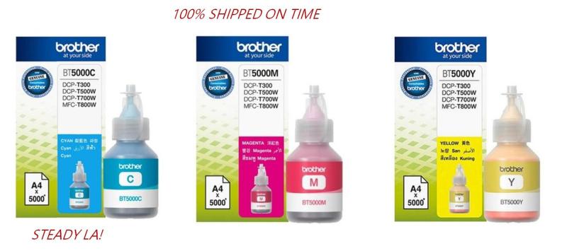 Brother BT5000 BT-5000 Cyan, Magenta, Yellow Combo BT 5000 FOR DCP-T300 DCP-T500W DCP-T700W MFC-800W Singapore
