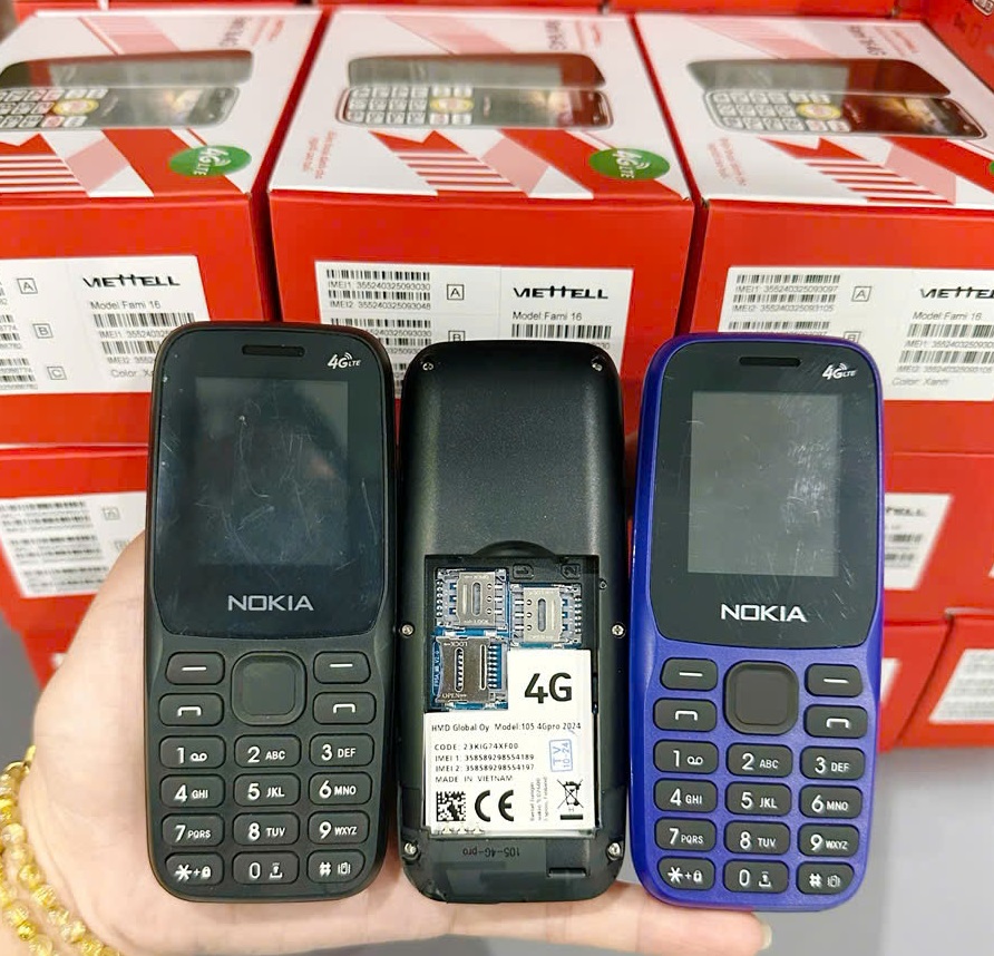 Điện thoại Nokia 105 Pro 4G 2024 HMD LK unseal - Sóng 4G chuẩn