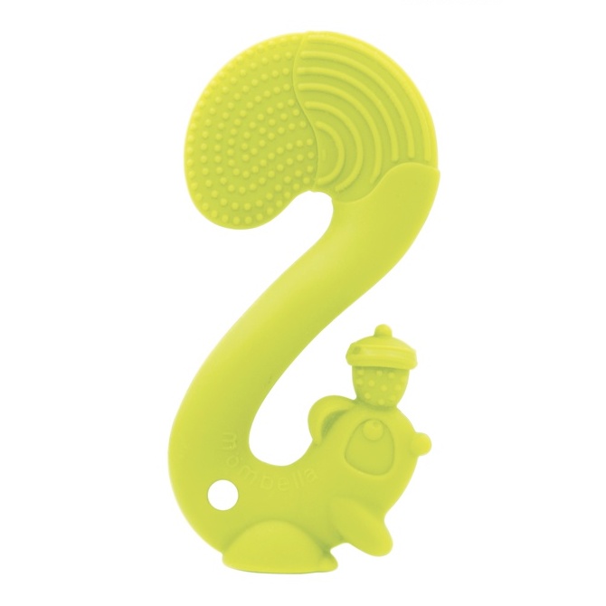 [Sản phẩm sơ sinh] Mombella, Mombella sóc Teether xác thực từ Anh, an toàn với TIS. Silicon mềm răng thúc đẩy phát triển. Không chứa BPA Teether.