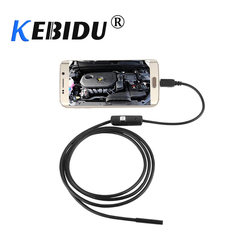 Kebidu 6 Led Waterproof 1m 7mm Phone Endoscope Inspection Camera 720p Hd