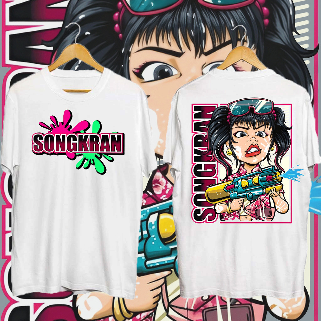 เด็ก เสื้อสงกรานต์ 2025 SONGKRAN FESTIVAL T-SHIRT เสื้อยืดสงกรานต์ S-5XL ราคา  129 บาท*ส่งฟรี