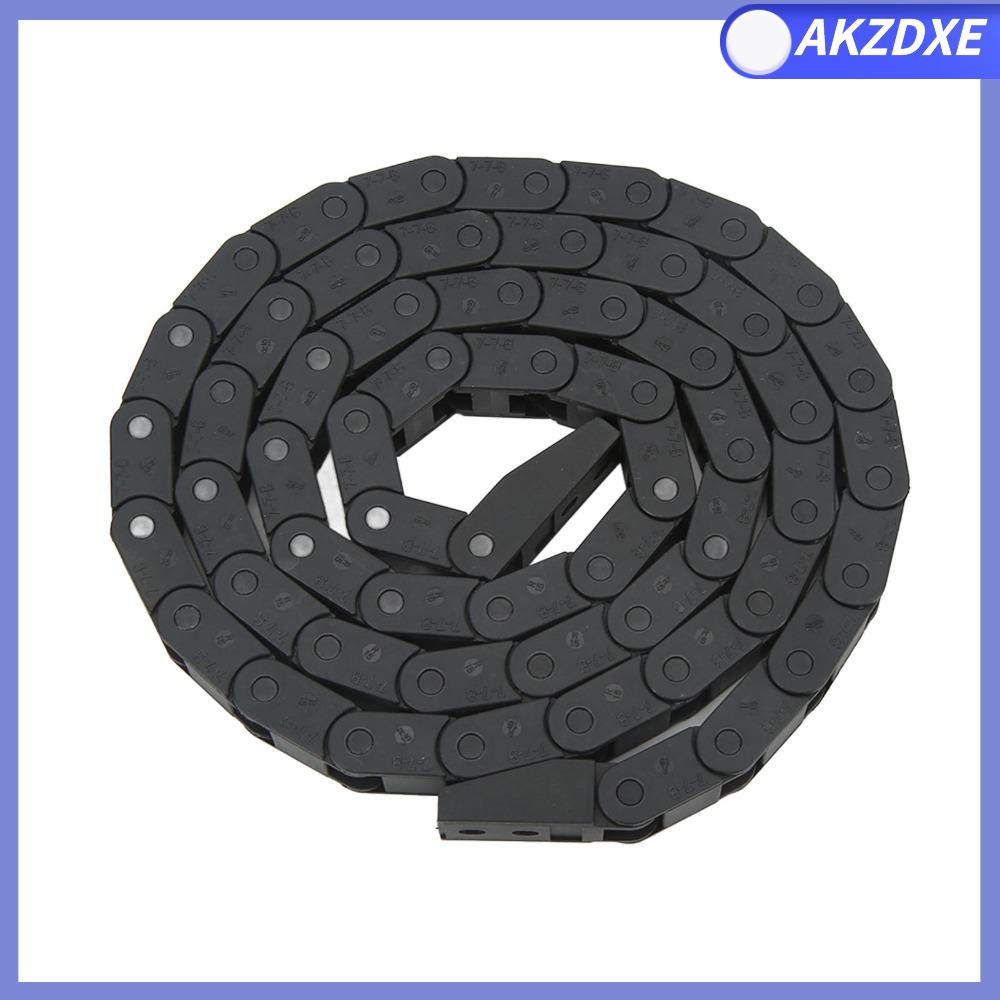 AKZDXE 1 mét Dây cáp nhựa Đen 7X7mm Dây Bền bỉ Dây nhựa Máy CNC