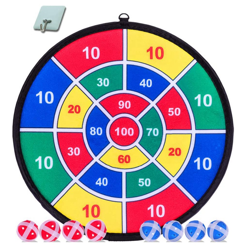 เกมเด็กกระดานปาลูกดอกชุด8ลูกบอลเหนียวและ13.8นิ้ว (37ซม.) Dartboard-ลูกดอกแบบปลอดภัยเกม-ของขวัญเด็ก