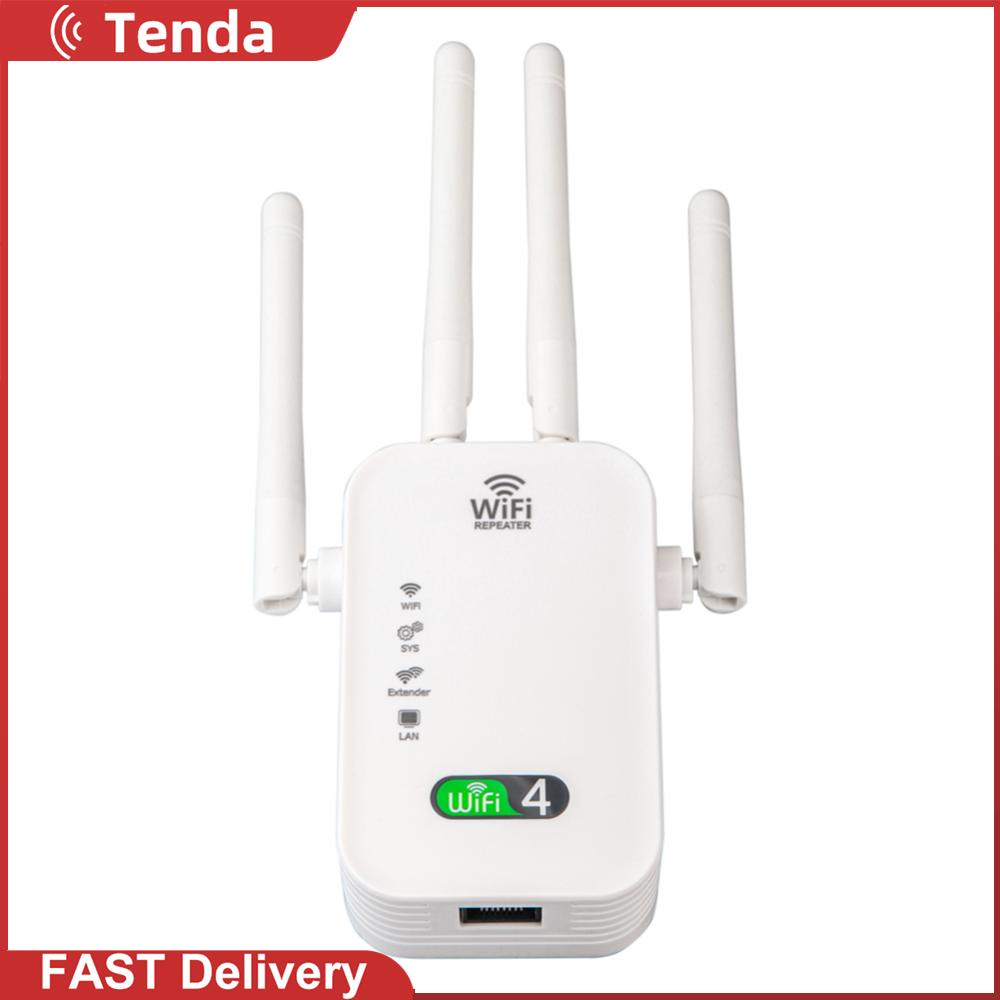 Tenda Wi-Fi 5 Wi-Fi 6 Range Extender 2.4G/5GHz Dual Band Signal Expansion  Booster Repeater No Dead Spots WPS Plug and Play