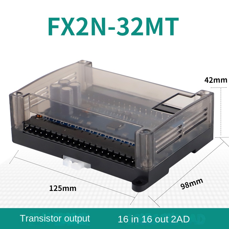 [FX2N] PLC5 FX2N-32MT 16 input 16 output transistor 2ad | Tùy chọn FX2N-10/16/20/24/32MR/MT | 2AD | Relay/Transistor | 6-16 I/O | Tự Động Hóa Công Nghiệp