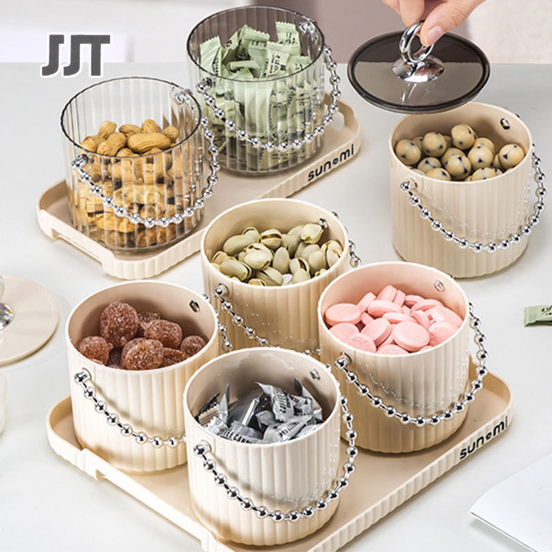 JJT Trái cây sấy khô khay bonbonniere lưu niệm hộp kẹo tròn khay trái cây gia đình, khay kẹo, hộp lưu trữ trái cây sấy khô, giải khát và đồ ăn nhẹ, khay kẹo trên bàn cà phê phòng khách, hộp lưu trữ, hộp trái cây sấy, giải khát và hộp