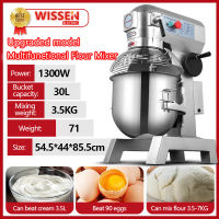 WISSEN Planetary Mixer 20L 15L 10L Multifunctional Dough Cream Filling Machine Vertical Heavy Duty Egg Beater Mixer for Bakery Kitchen Cafe