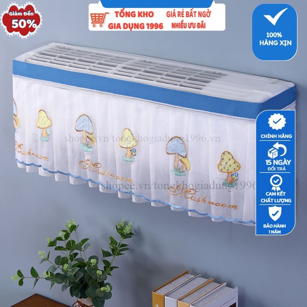 Rèm Che Điều Hoà, Chống Bụi Bẩn, Trang Trí, Chắn Gió Lạnh Thổi Trực Tiếp Vào Người - Rèm Chắn, Gió Bụi Máy Lạnh Cao Cấp