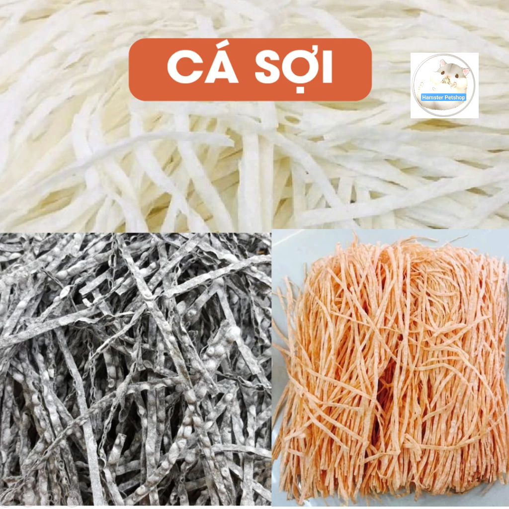 Snack cá tuyết sợi và cua sợi cho hamster, , , sóc