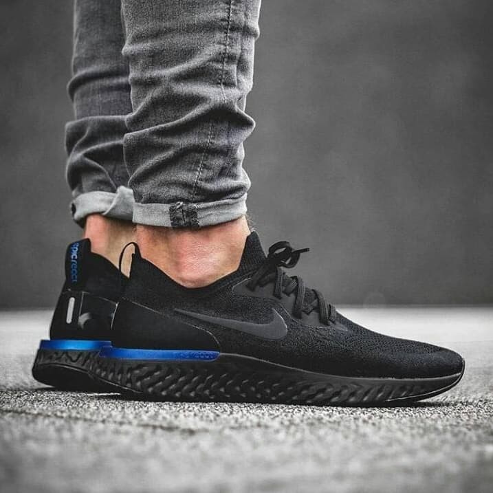 nike epic react flyknit 2 white blue