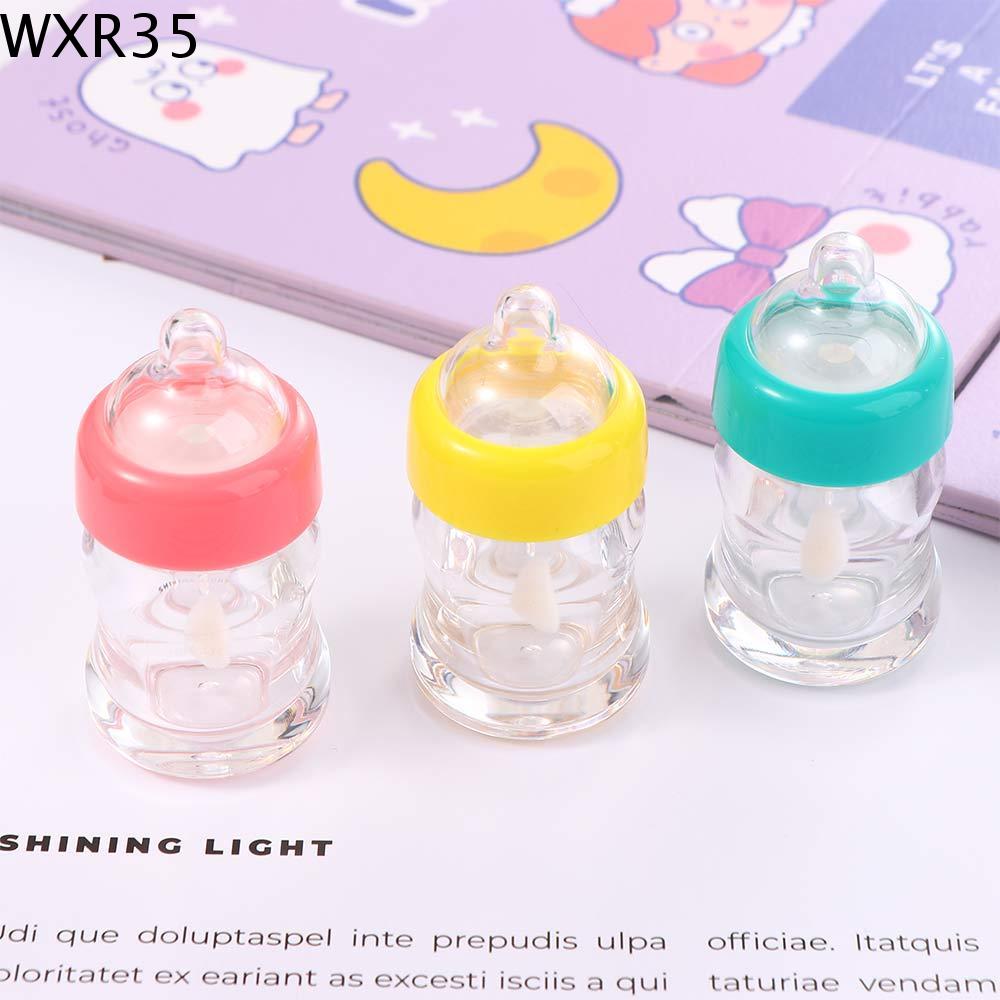 WXR35 Sáng tạo DIY Hộp đựng mỹ phẩm Ống son môi Chai có thể nạp lại Hình dạng chai sữa Ống bóng môi rỗng Chai son bóng