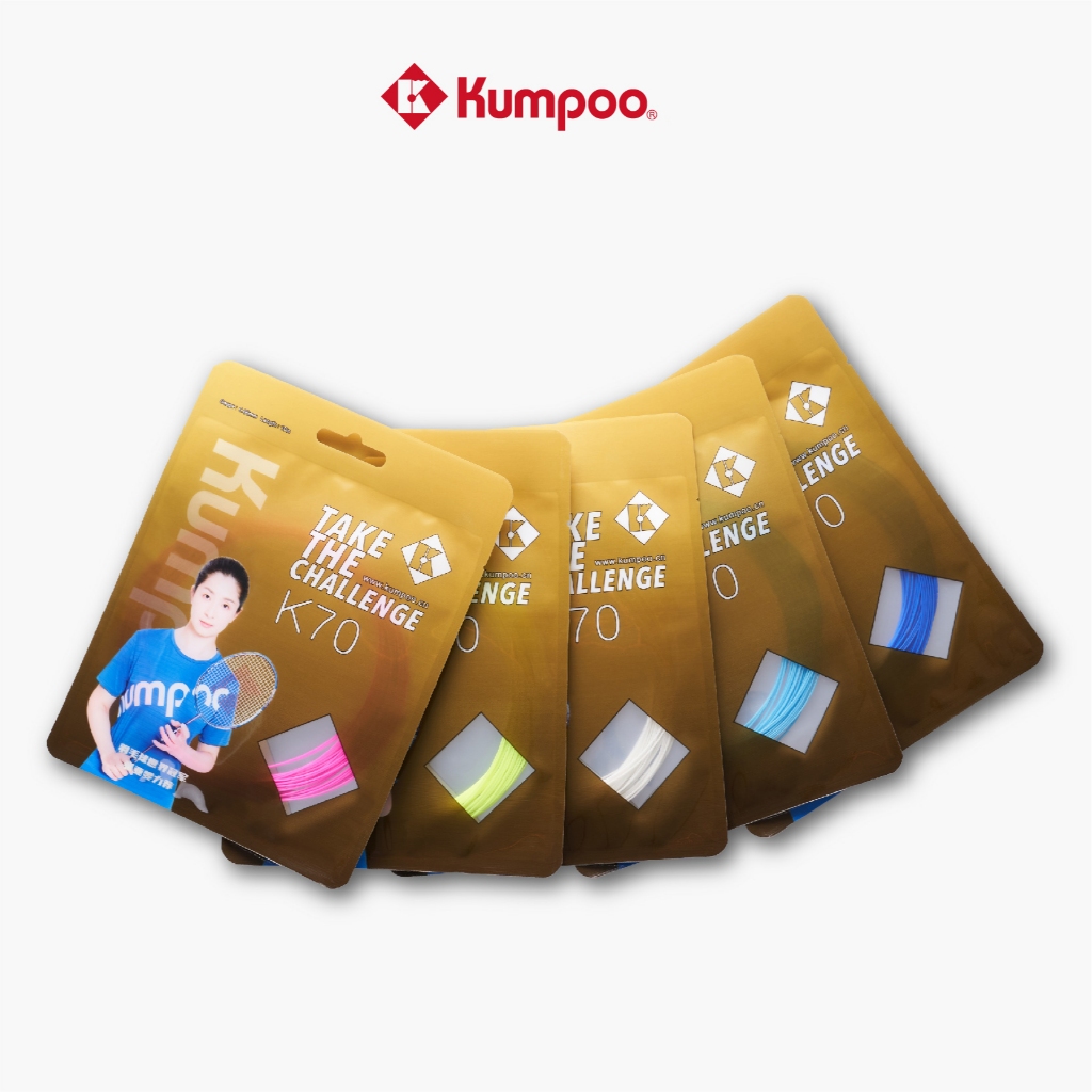 Dây cước căng vợt cầu lông Kumpoo K70 chính hãng sợi nylon 0.66mm mỏng bền