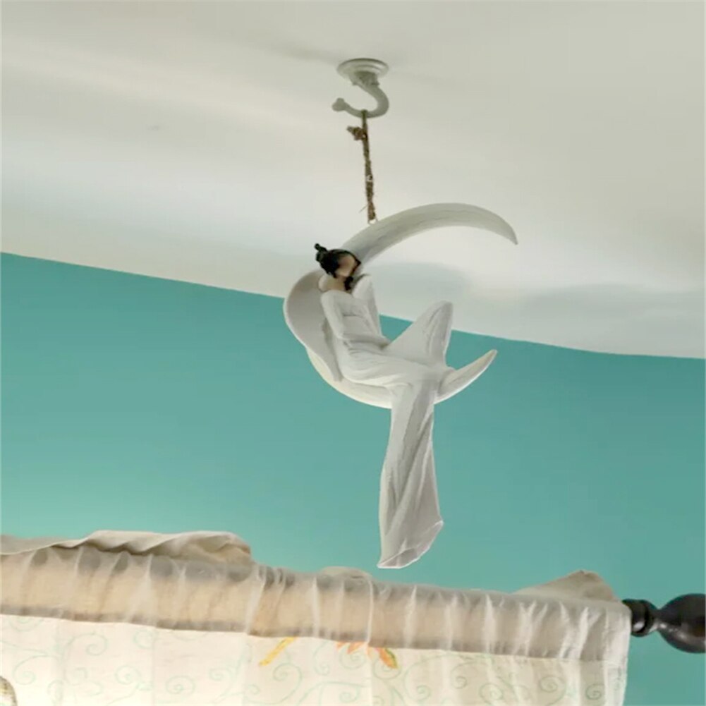 Nhựa Thiên Thần Bức Tượng Mặt Dây Chuyền Độc Đáo Trang Trí Điêu Khắc Bức Tượng Bức Tượng Món Quà Cho Lễ Tạ Ơn Ngày