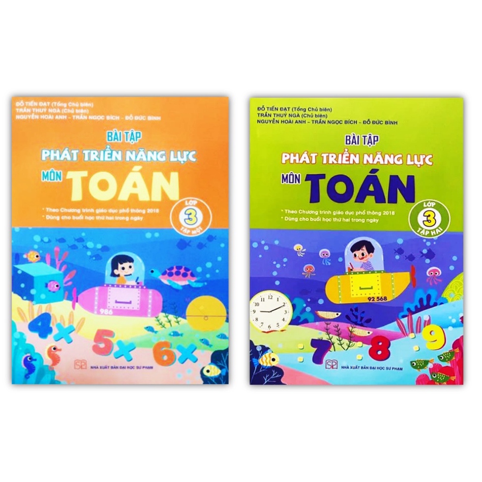 Sách Combo Bài tập phát triển năng lực môn Toán lớp 3 - Tập 1 + 2 (Kết Nối)