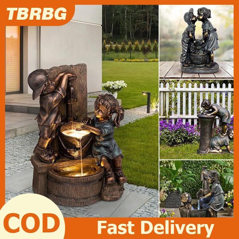 Tbrbg Indoor/Outdoor Fountain Resin Statue Garden Sculpture Courtyard Art Decoration ราคา 181 บาท*ส่งฟรี