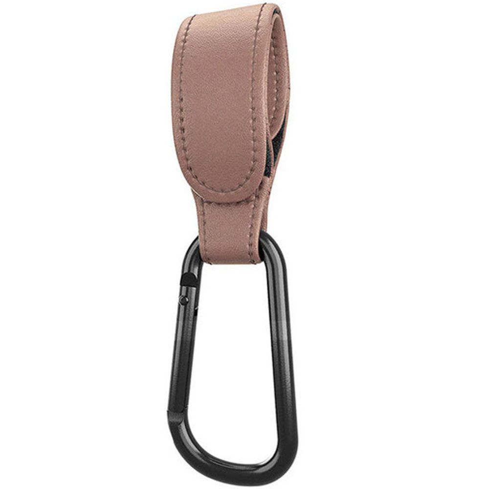 RUNNA Tiện lợi 1/2 Cái Hợp kim nhôm Carabiner Xoay 360 độ Da PU Phụ kiện xe đẩy Dụng cụ xếp giỏ hàng Móc xe đẩy Móc xe đẩy cho bé Kẹp móc xe đẩy