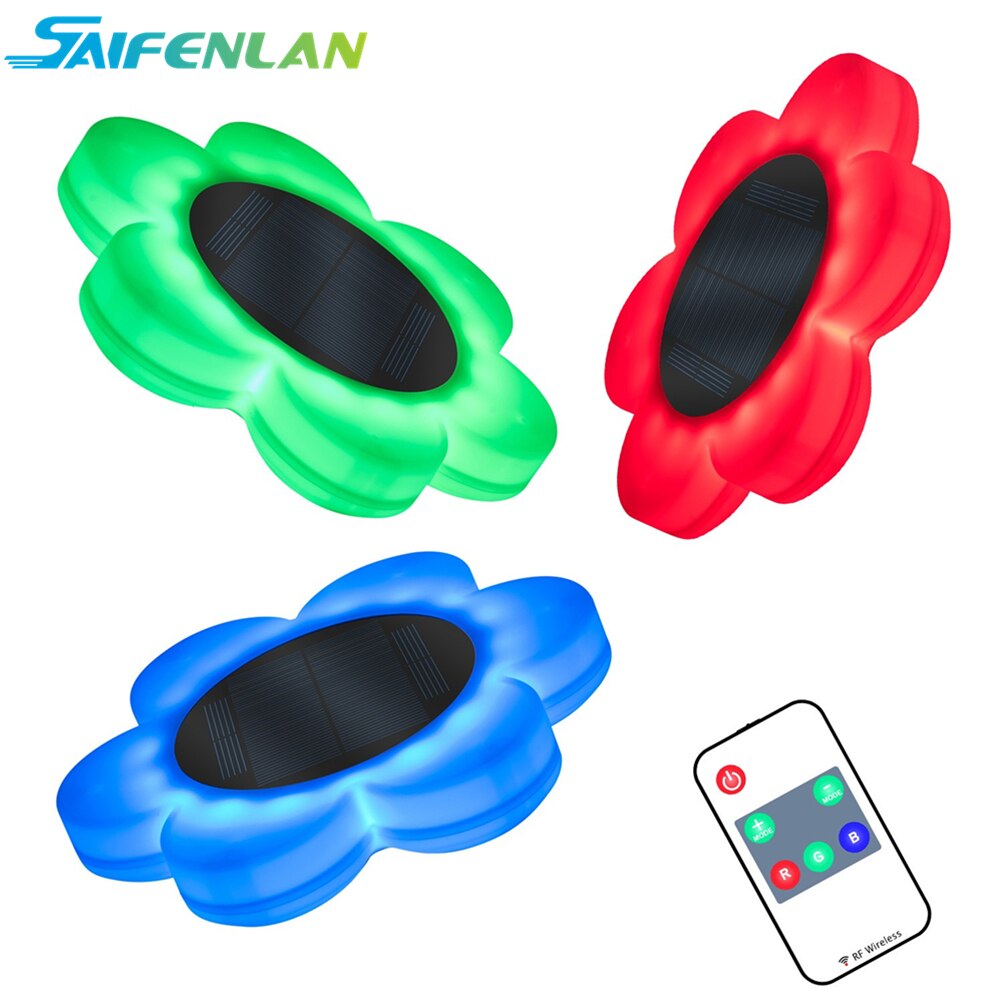 Năng lượng mặt trời đèn hồ bơi IP68 không thấm nước từ xa Float chiếu sáng ngoài trời Tiệc Bể Bơi trang trí ao vườn đèn trang trí