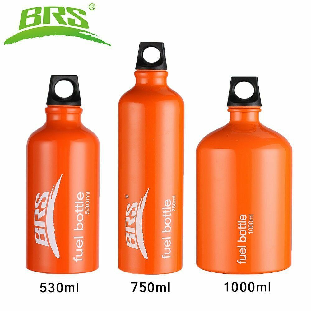 BRS Aluminum Oil Fuel Bottle Alcohol Gasoline Diesel For Outdoor Picnic Oil-burning Camping Stove 530ml/750ml/1000ml