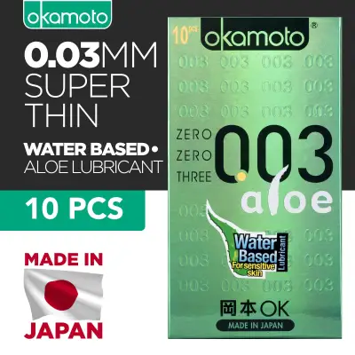 Okamoto 003 0.03 Aloe Condoms Pack of 10s