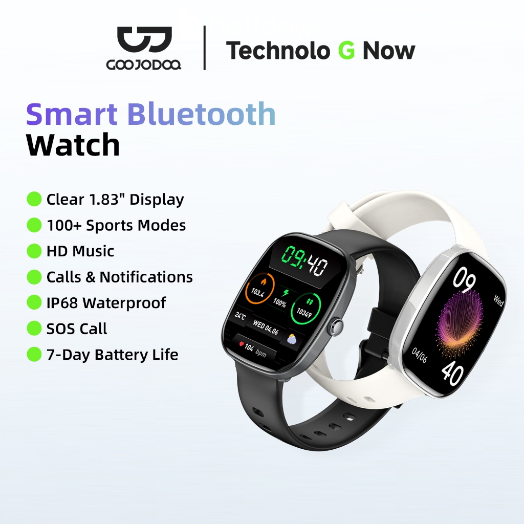 Đồng Hồ Thông Minh Goojodoq FB061 Watch Màn hình 1.83 ",TFT,Pin 8 ngày, Nghe gọi Bluetooth, IP68,Luyện ngủ ngon