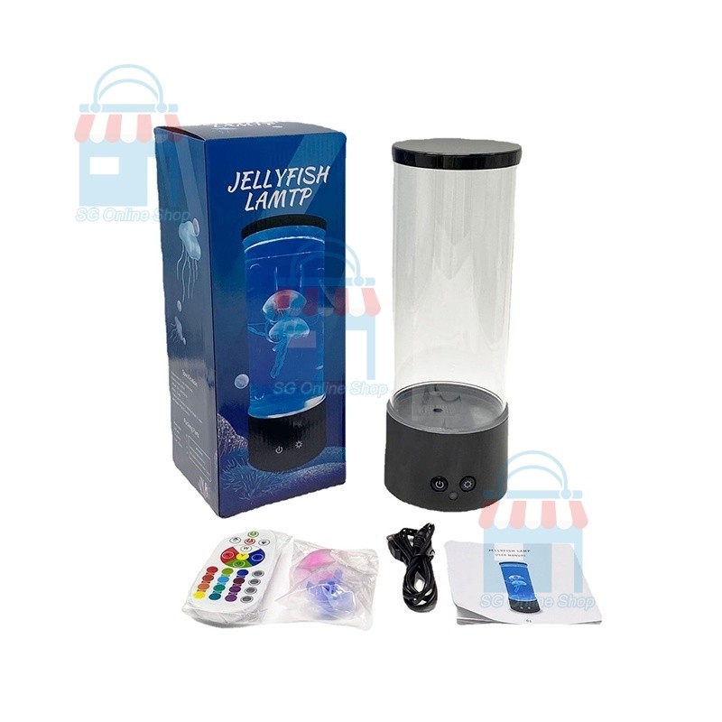 LED Fantasy Jellyfish Lampetting With Remote Jellyfish Tank Table Lamp for Home Office Decorations Great Gifts for Kids