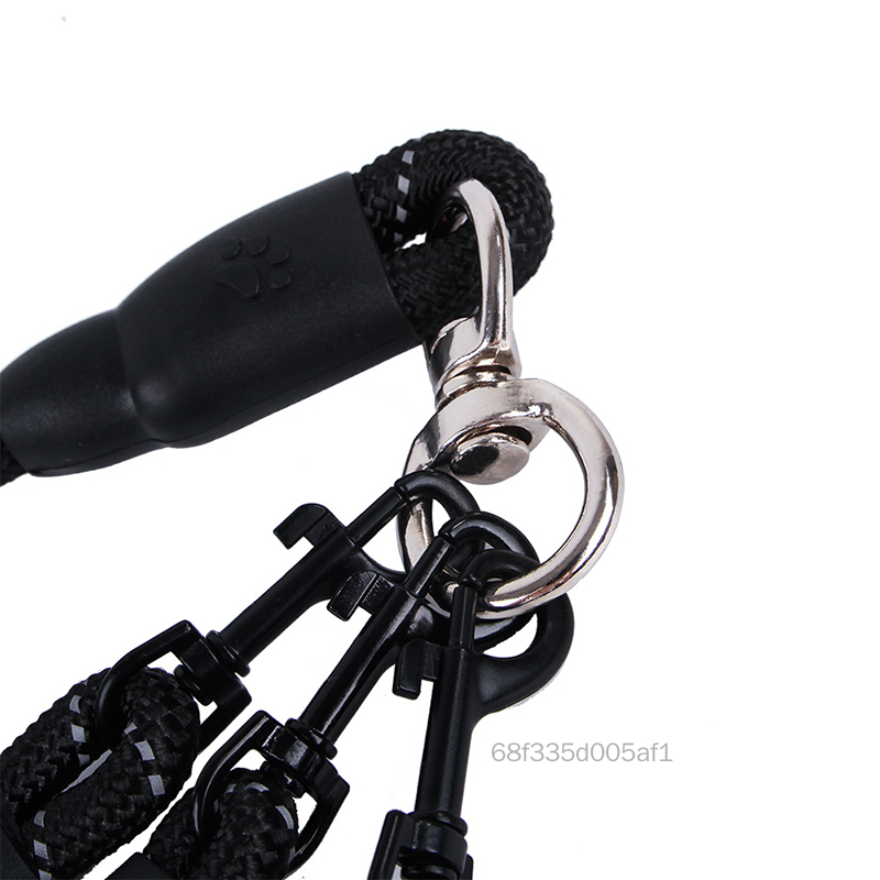 Dây kéo dệt nhiều chiều dành cho thú cưng Dây xích băng nylon chắc chắn Quà tặng dành cho những người yêu chó và người nuôi chó Dây kéo dệt nhiều chiều Dây xích không rối Dây xích có thể đeo được Dây kéo đồng thời Nhiều con chó Pet Cat Puppy HJJN-VN