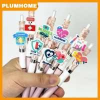 PLUMHOME 6 10Pcs Medical Record Pens Nurse Doctor Writing Gel Pens Nurses Day Gift Student Retractable Ballpoint Pen