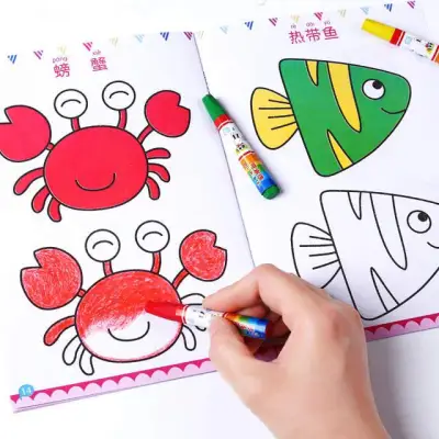 12pcs/set Children Kids Cute Stick Figure Children's Drawing Book Coloring Books Easy To Learn Drawing Book Libros