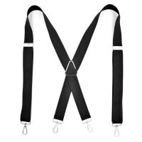 [OFFICIAL STORE MALAYSIA] ProBiker Elastic Suspender 3.5cm Width Men X-Shape Braces Y-Shape Braces Adjustable Strapper Strappers 4 Clips Belts Anti Rust Clip-on Braces Shirt Belt BLACK BROWN BEIGE RED BLUE