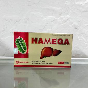 Hamega hỗ trợ giải độc gan, hạ men gan hộp 40 viên