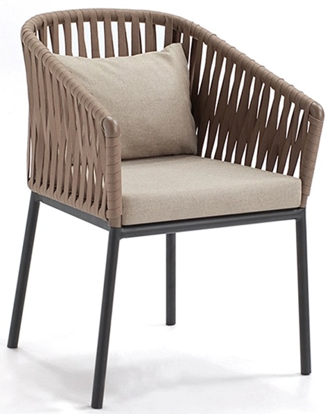 Stylish Outdoor Rattan Chair with Cushion
