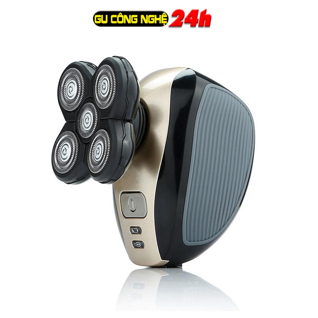 Máy cạo râu điện 5 đầu có thể sạc lại - Máy cạo râu đa năng chống thấm nước -dc3956