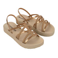 Sepatu Sandal Wedges Wanita Ipanema Diversa Flatform Ad Beige/Gold