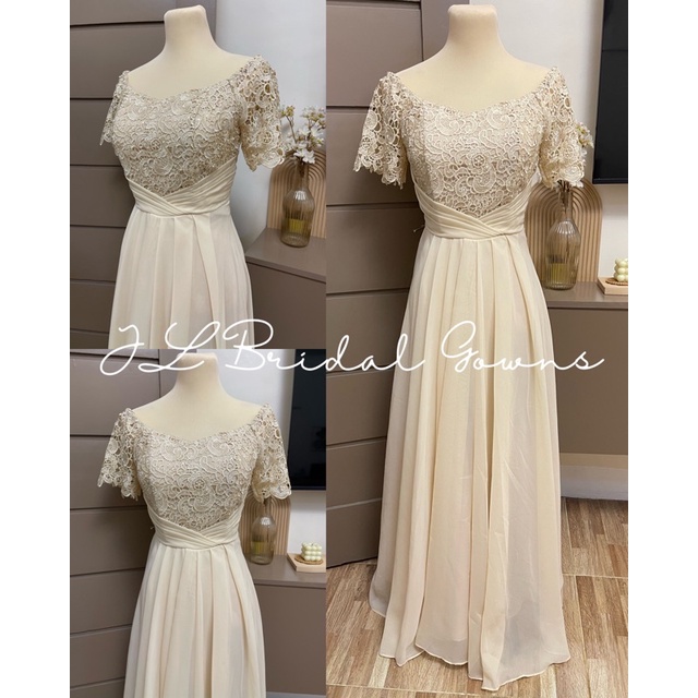 Attire Wedding Secondary Sponsor: Charming Off-Shoulder & Plus Size Lace  Formal Gowns | Lazada Philippines