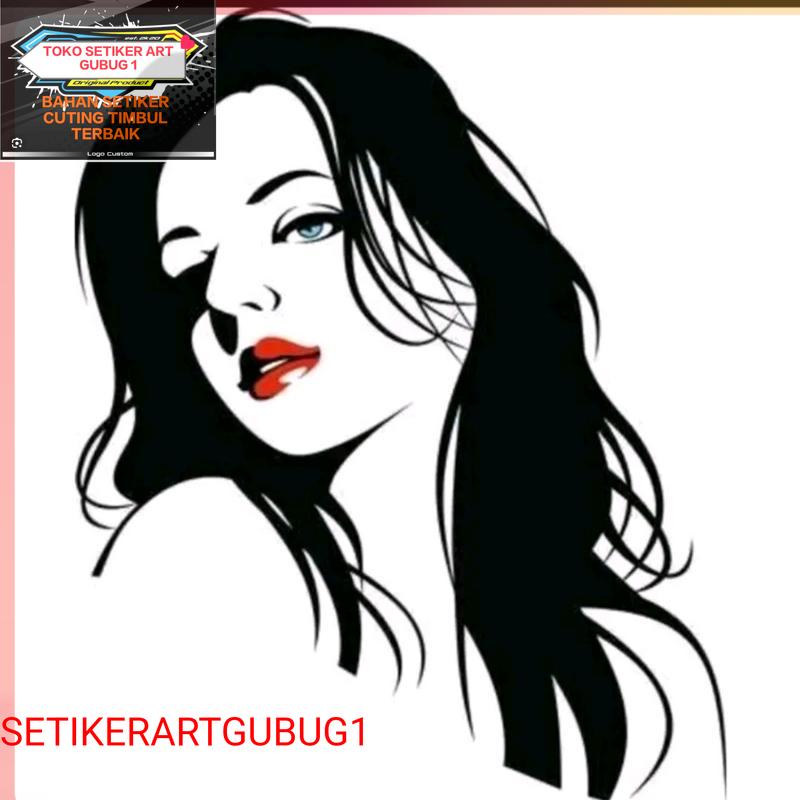 SETIKER stikercuting cewek gadis stikermobil terbaik