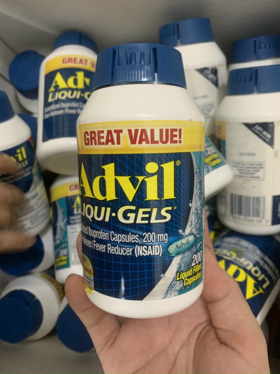 Viên uống Advil Liqui Gels 200mg Chuẩn Mỹ