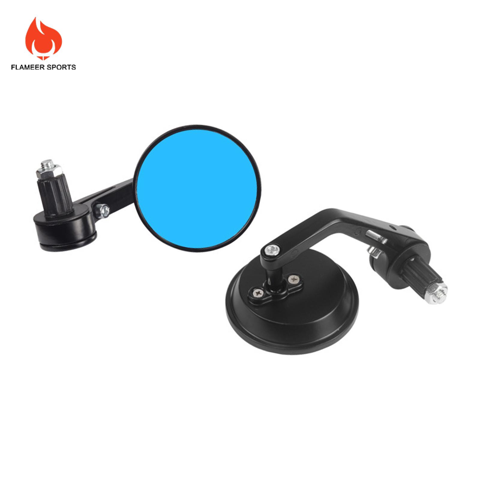 Flameer 2X xe máy End Bar gương tay lái Gương Phụ Kiện xách tay Độ bền dễ dàng để cài đặt hợp kim nhôm trực tiếp thay thế