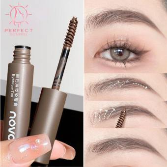 Novo Nhuộm Kem lông mày Lỏng Nhuộm Lông Mày Gel Tự Nhiên Không Thấm Nước Vẻ Đẹp Mascara Lông Mày Màu Trang Điểm Mỹ Phẩm