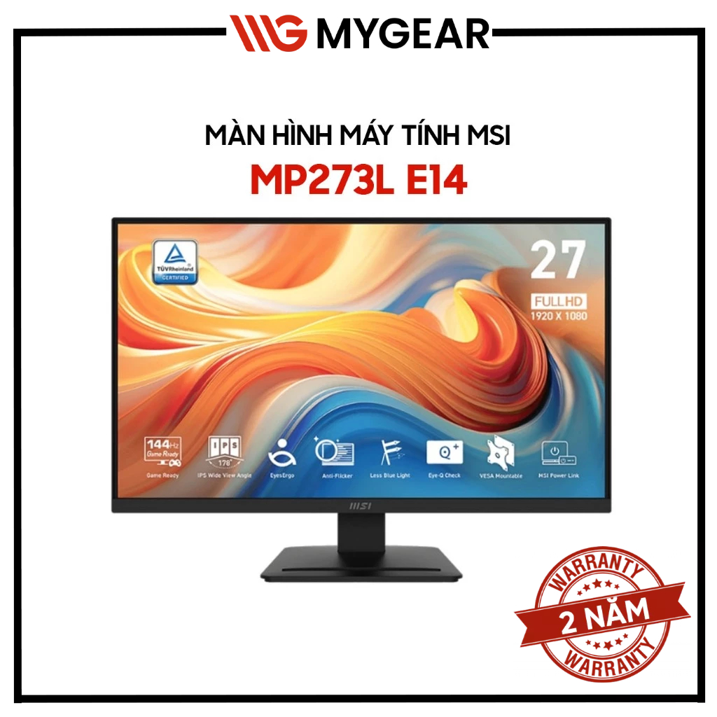 Màn hình MSI PRO MP273L E14 27 inch FHD 144Hz 1ms IPS - Hàng chính hãng