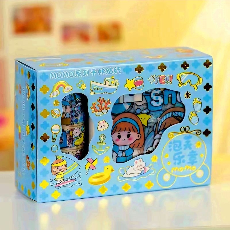 18CMX12CM (50 LEMBAR) Sticker 2D Anti Air | Bahan PET Sticker Botol / Hp Best Seller