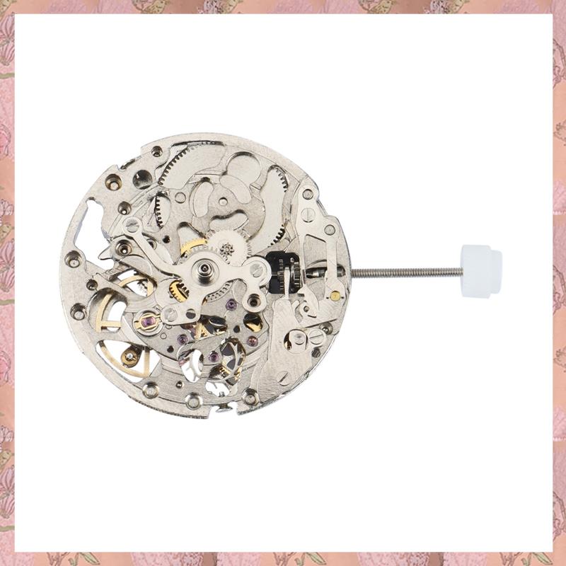 (RFZG) 25.6Mm 3-Hand Skeleton Self-Winding Automatic Mechanical Watch Movement for Miyota 8N24 Watch