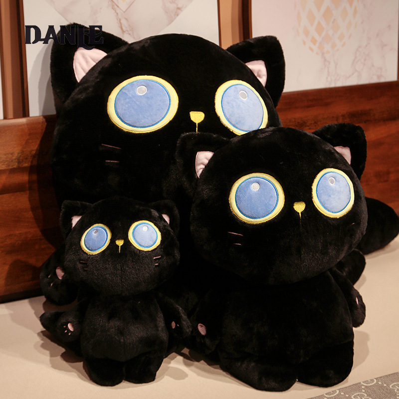 Cute black cat doll plush toy black cat pendant pillow leg between sleeping doll cat long pillow ราคา 497 บาท*ส่งฟรี