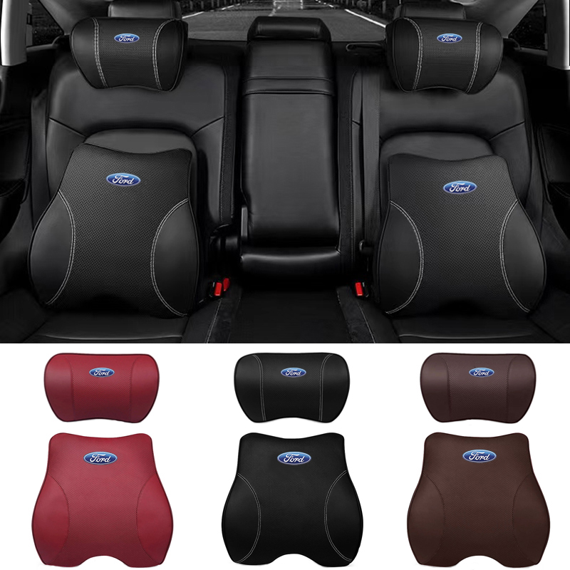 Car Interior Headrest Neck Lumbar Cushion Pillow for Ford Ranger Focus